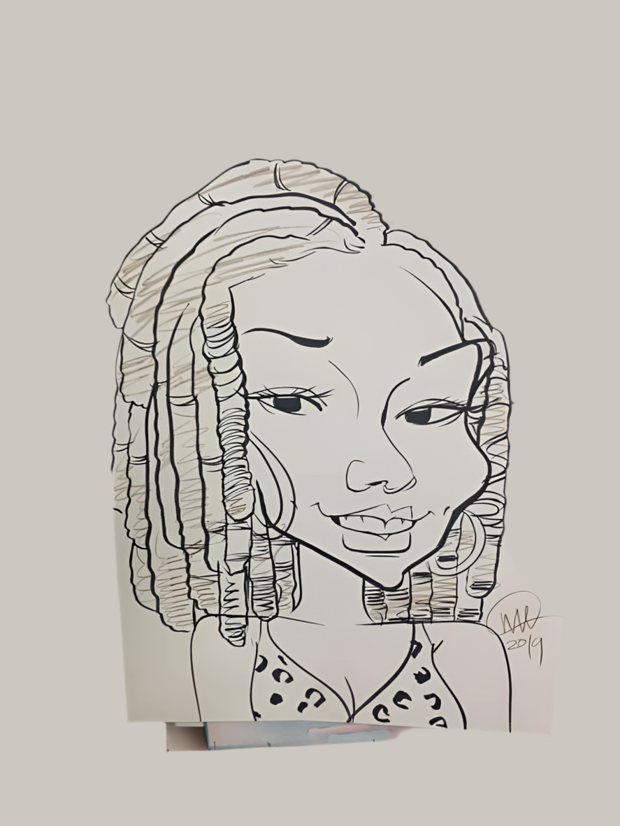 Black and White Caricature