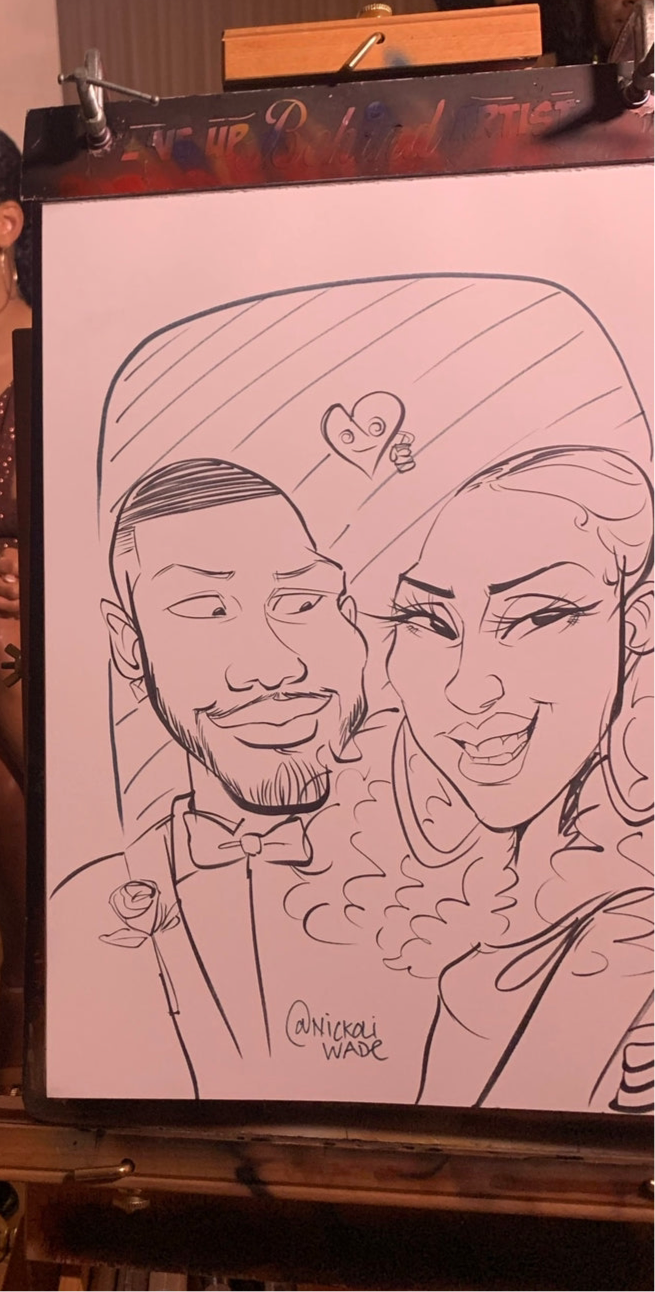 Black and White Caricature
